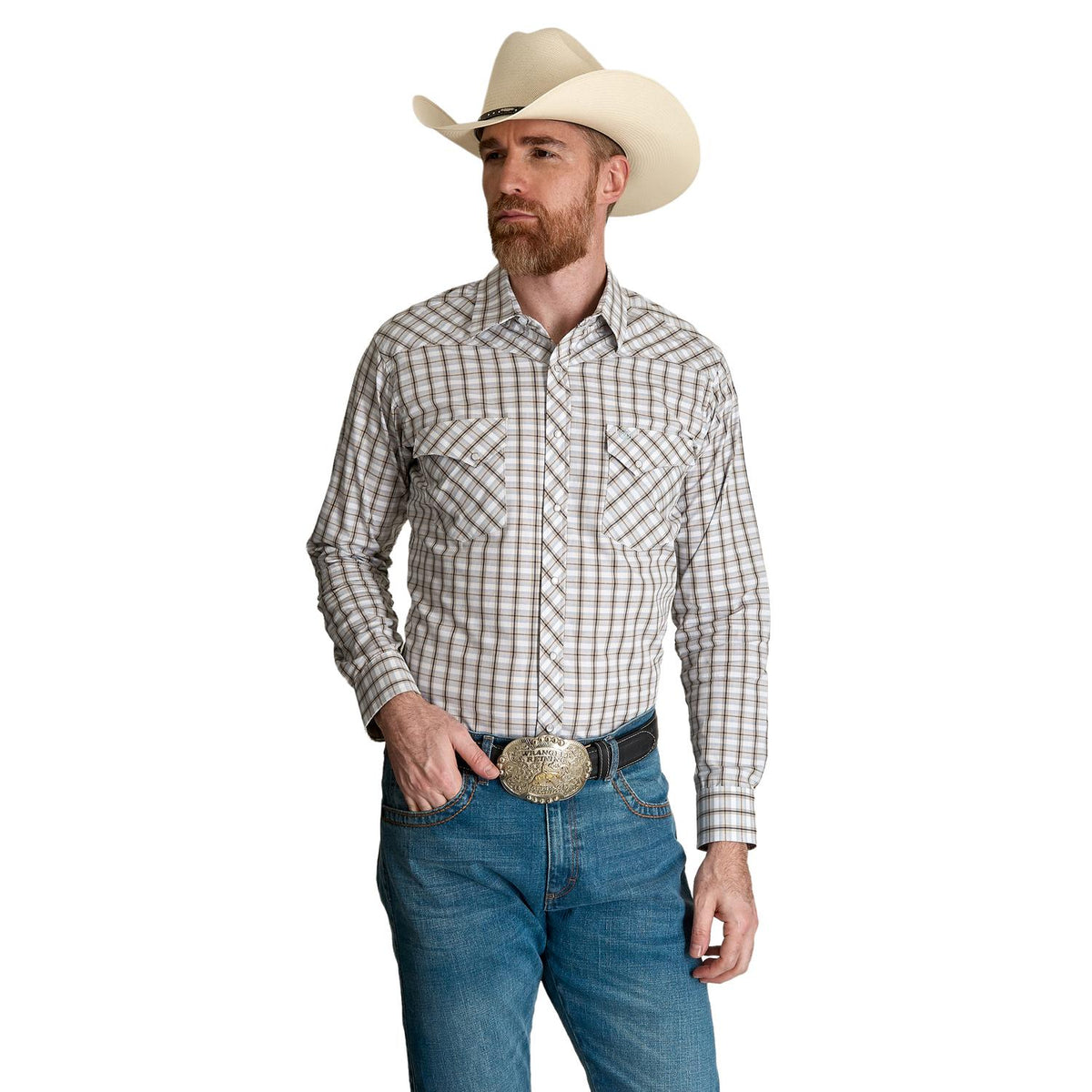 Camisa Vaquera Wrangler Hombre Western Fashion s993