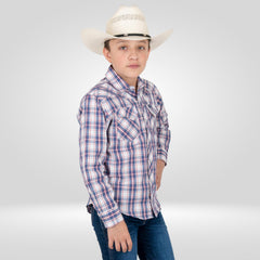 Camisa Vaquera Wrangler Slim Boot Niño 443