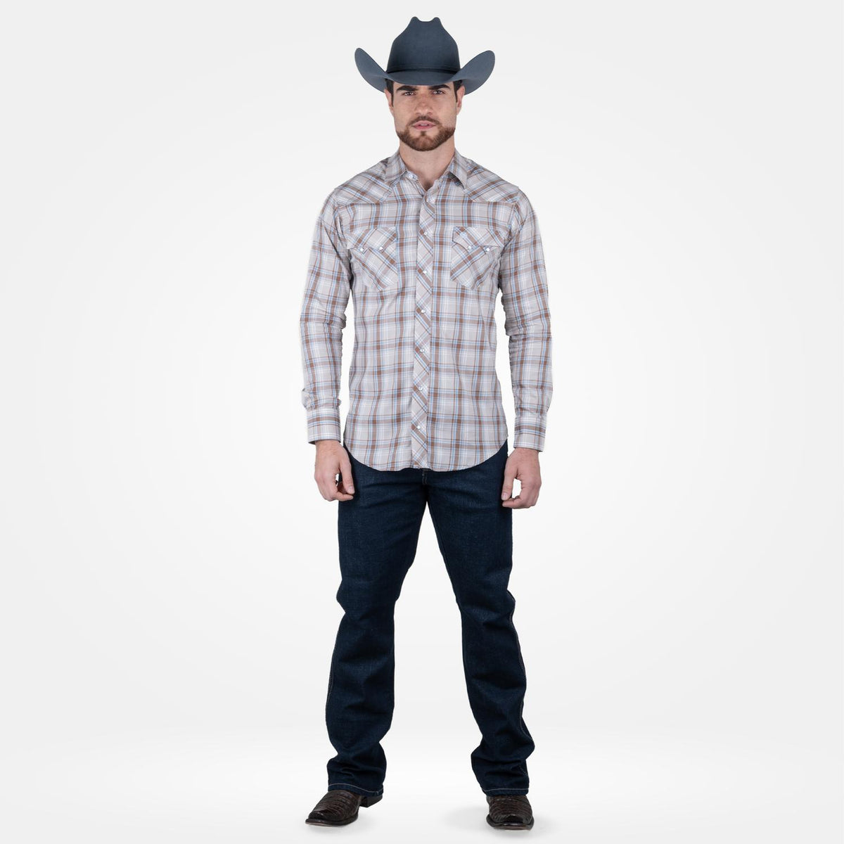 Camisa Vaquera Wrangler Western Fashion Hombre 869