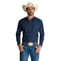 Camisa Vaquera Wrangler Hombre Retro s413