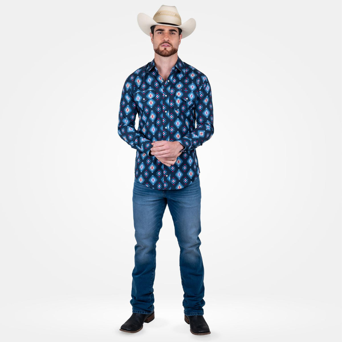 Camisa Vaquera Wrangler Checotah Hombre 969
