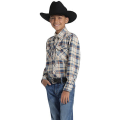 Camisa Vaquera Wrangler Niño Slim Fit Manga Larga 543
