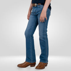 Pantalon Vaquero Wrangler Slim Boot Niño 344