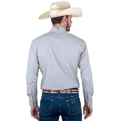 Camisa Vaquera Wrangler Hombre Cuernos Chuecos s978