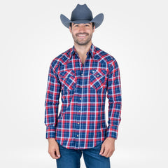 Camisa Vaquera Wrangler Cuernos Chuecos Slim Hombre 061