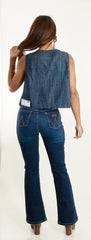 Jeans Vaquero Wrangler Mujer High Rise Flare 749