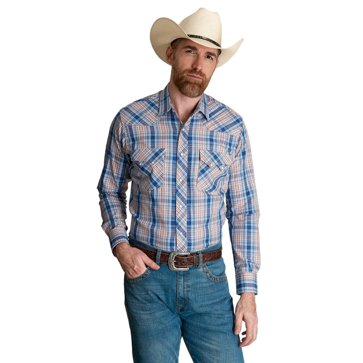 Camisa Vaquera Wrangler Hombre Western Fashion s981