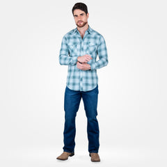 Camisa Vaquera Wrangler Western Fashion Hombre 971
