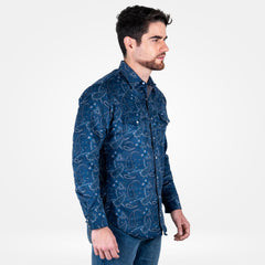Camisa Vaquera Wrangler Retro Hombre 460