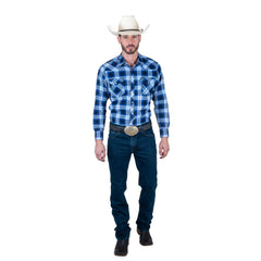 Camisa Vaquera Wrangler Hombre Retro s417