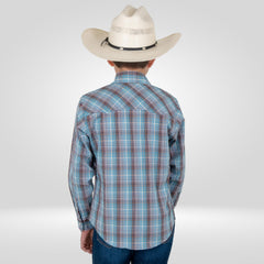 Camisa Vaquera Wrangler Slim Boot Niño 486
