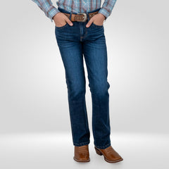 Pantalon Vaquero Wrangler Slim Boot Niño 376