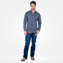 Camisa Vaquera Wrangler Western Fashion Hombre 969