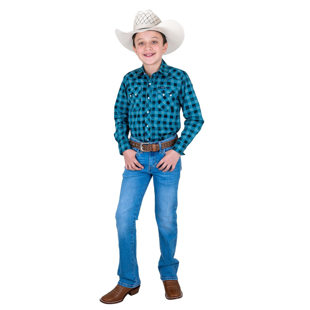 Jeans Vaquero Wrangler Niño Slim Boot 20x s176