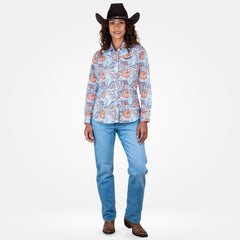 Blusa Vaquera Wrangler Slim Boot Mujer 470