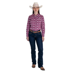 Jeans Vaquero Wrangler Mujer Retro High Rise Corte Bota 288