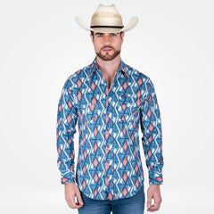 Camisa Vaquera Wrangler Checotah Hombre 897