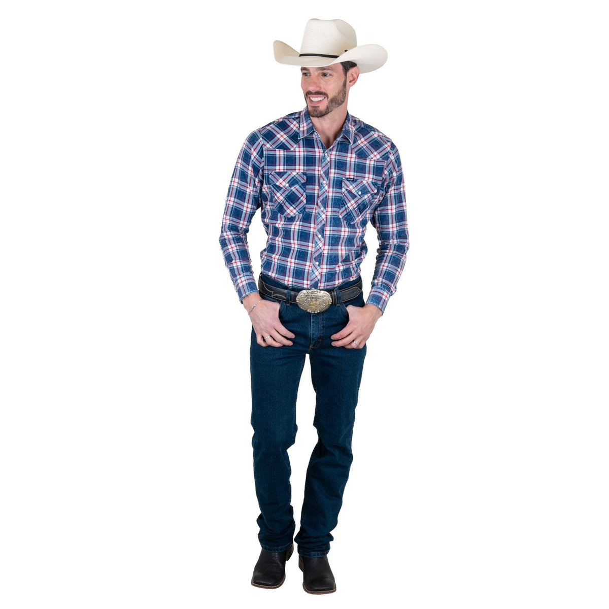 Camisa Vaquera Wrangler Hombre Retro s418