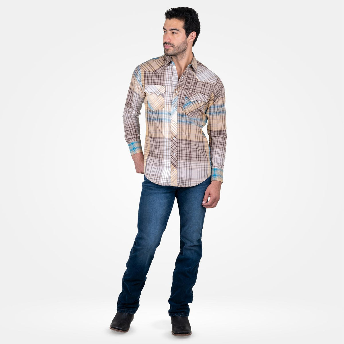 Camisa Vaquera Wrangler Western Fashion Hombre 873