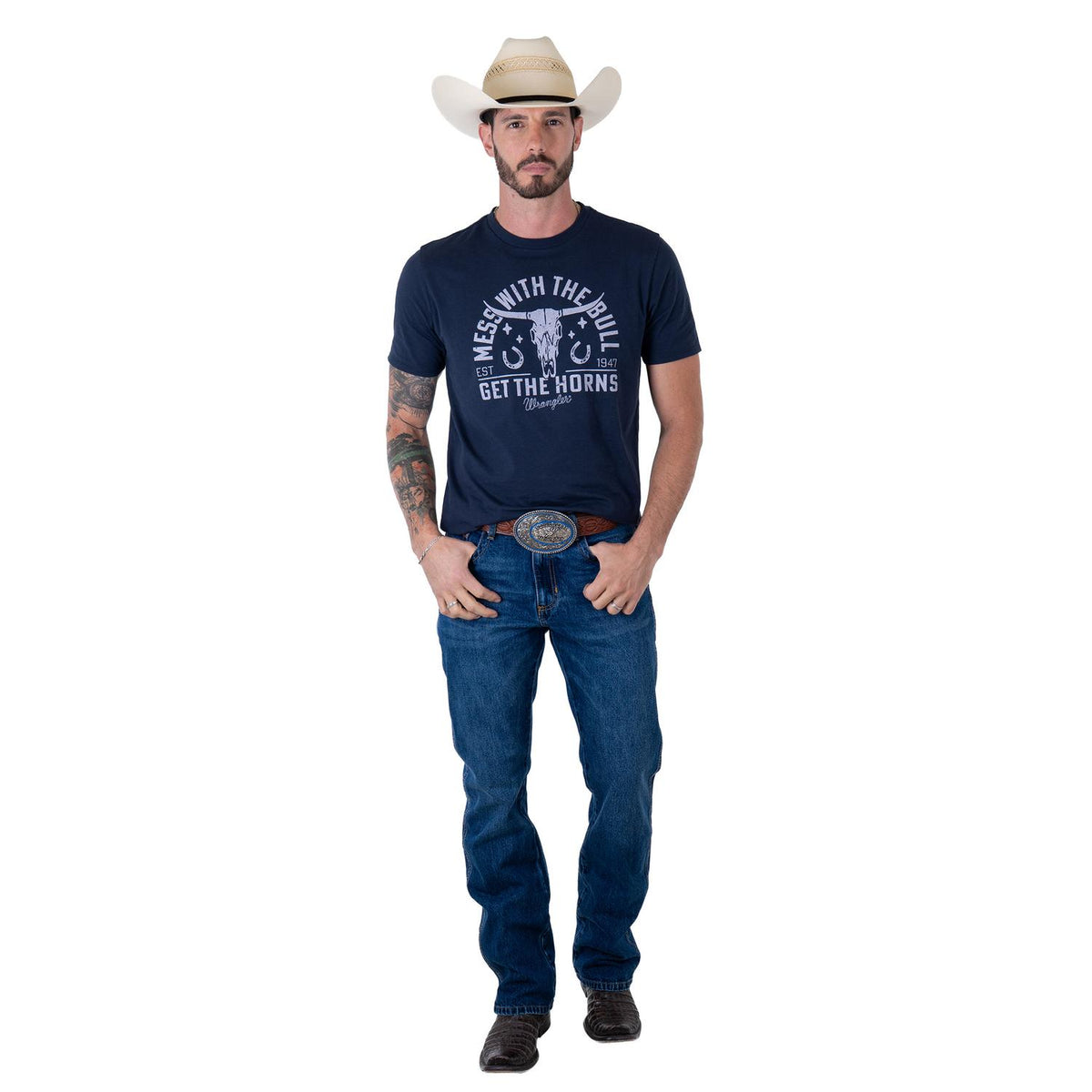 Jeans Vaquero Wrangler Hombre Slim Boot RETRO s186