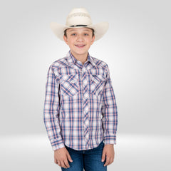Camisa Vaquera Wrangler Slim Boot Niño 443