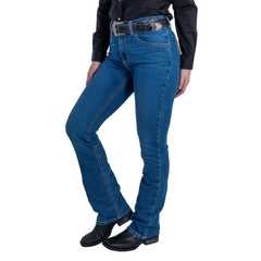 Jeans Vaquero Wrangler Mujer Retro High Rise Corte Bota 291
