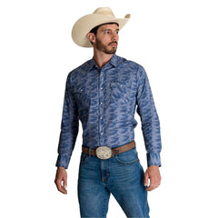 Camisa Vaquera Wrangler Hombre Retro s411