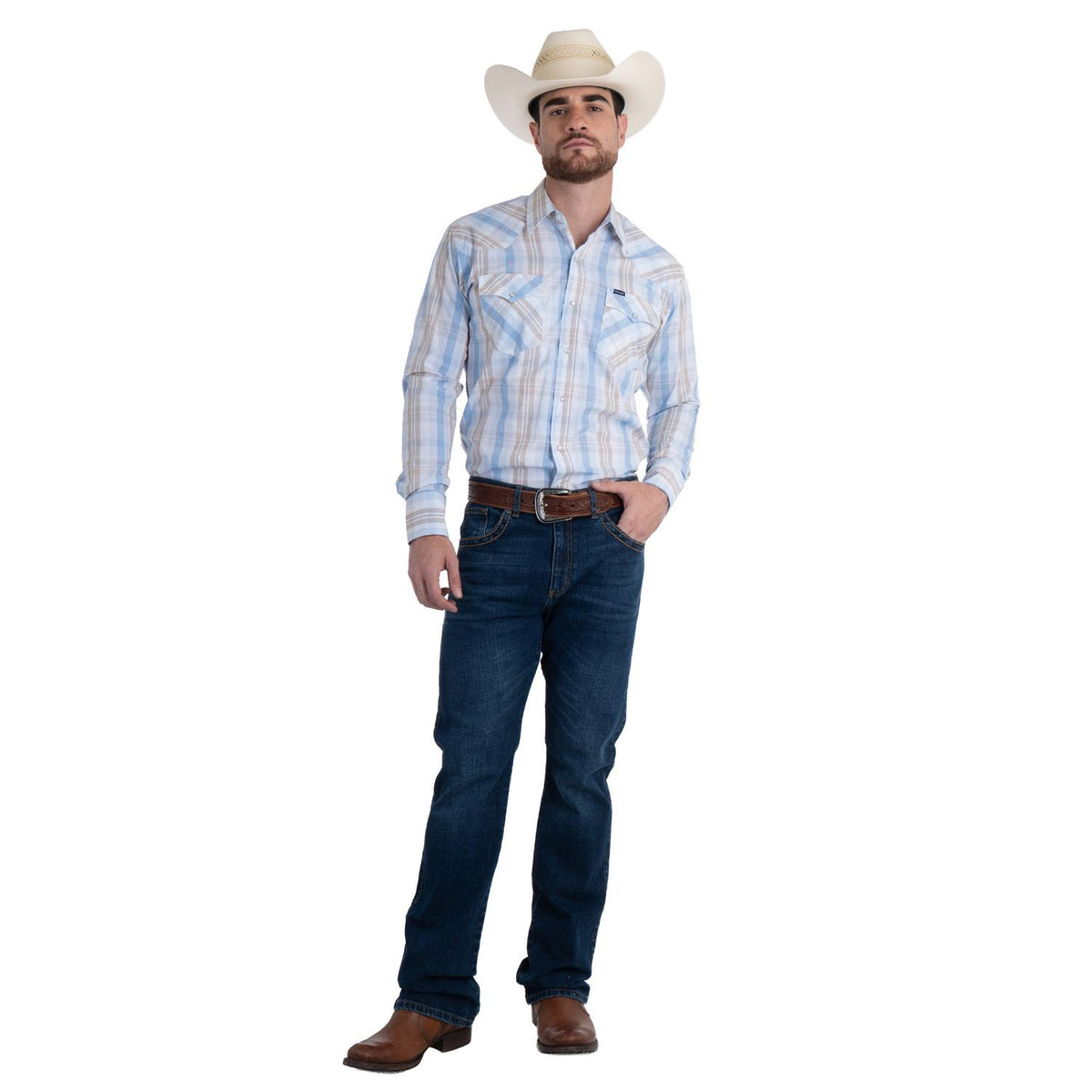 Jeans Vaquero Wrangler Hombre Slim Straight 20x s187