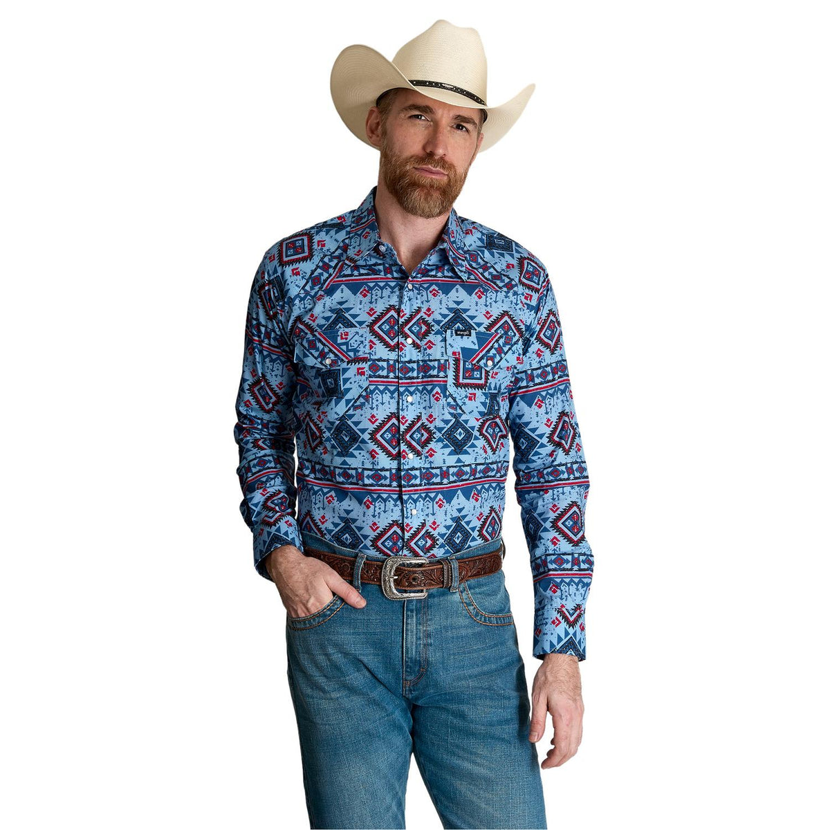 Camisa Vaquera Wrangler Hombre Checotah s968