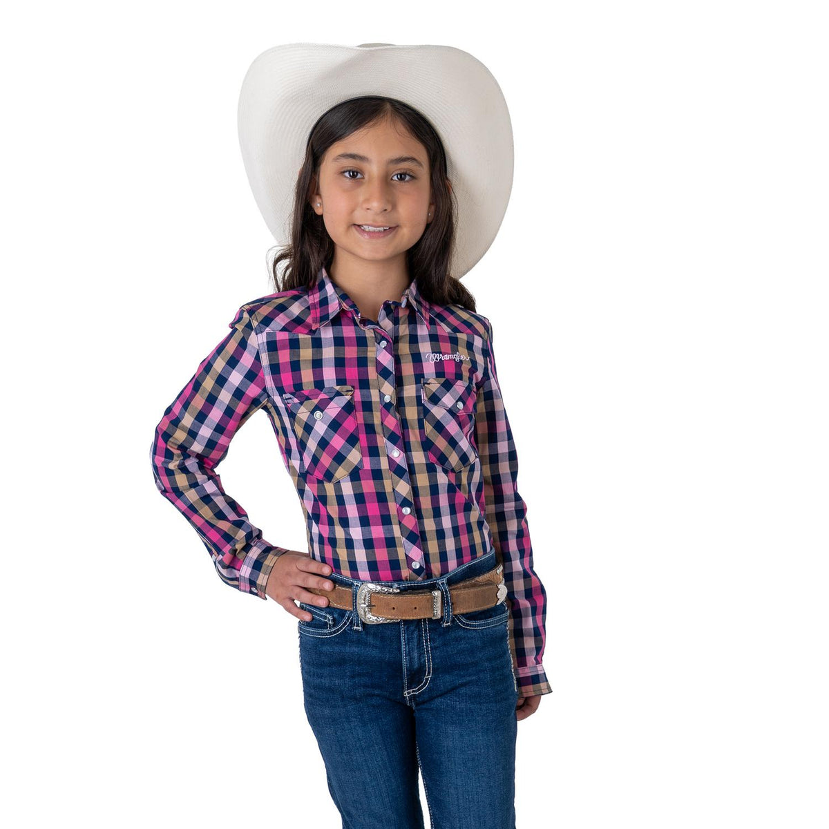 Blusa Vaquera Wrangler Niña Asiluetado 250