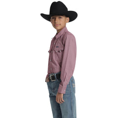 Camisa Vaquera Wrangler Niño Slim Fit Manga Larga 587
