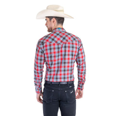 Camisa Vaquera Wrangler Hombre Cuernos Chuecos s977