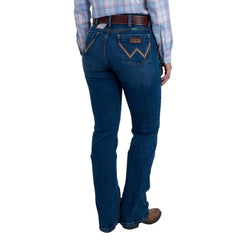 Jeans Vaquero Wrangler Mujer High Rise Corte Bota s287