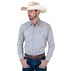 Camisa Vaquera Wrangler Hombre Cuernos Chuecos s978