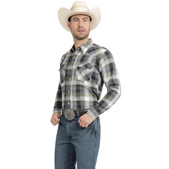 Camisa Vaquera Wrangler Hombre Regular Fit Manga Larga 788