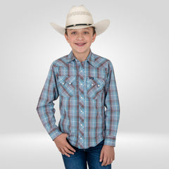 Camisa Vaquera Wrangler Slim Boot Niño 486