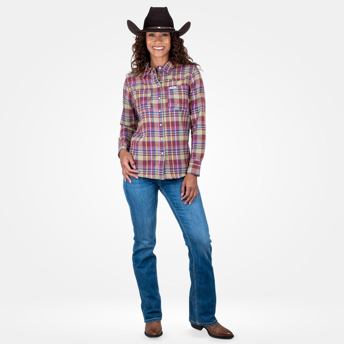 Blusa Vaquera Wrangler Slim Boot Mujer 465