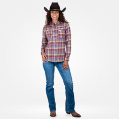 Blusa Vaquera Wrangler Slim Boot Mujer 465